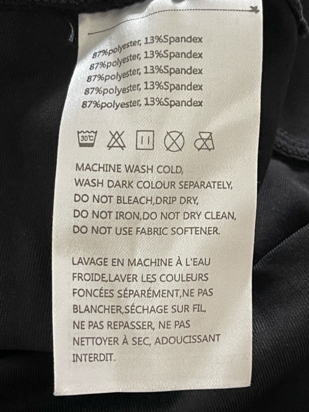 Baleaf Black High-Waist Bike Shorts with Side Pockets EUC Size Small - Picture 6 of 6